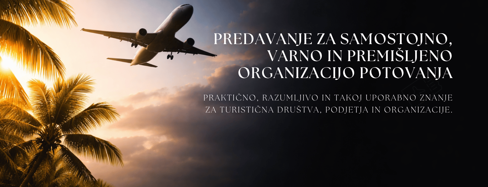 Predvanje - organizacija potovanj - Z letalom na poti